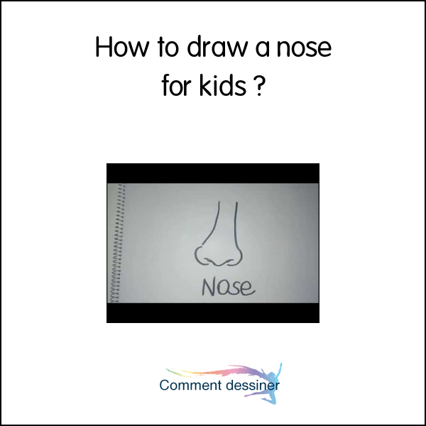 How to draw a nose for kids